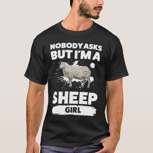 Camiseta Ninguém pergunta, mas sou uma ovelha (Frente)