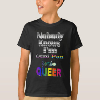 Camiseta Ninguém sabe que sou Demi Pan SM Sapio QUEER