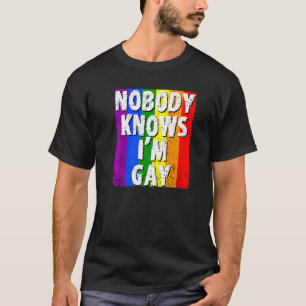 Camiseta Ninguém Sabe Que Sou Gay Lgbt Orgulho gay