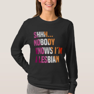 Camiseta Ninguém sabe que sou lésbica lgbt bisexual primo