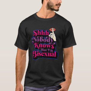 Camiseta Ninguém sabe que sou um Orgulho Bissexual Cute Bi