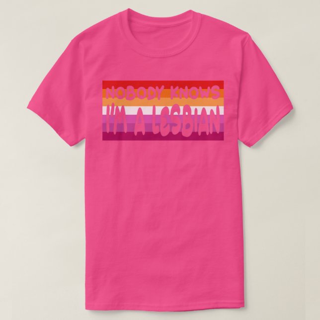 Camiseta Ninguém Sabe Que Sou Um Q LGBT (Frente do Design)