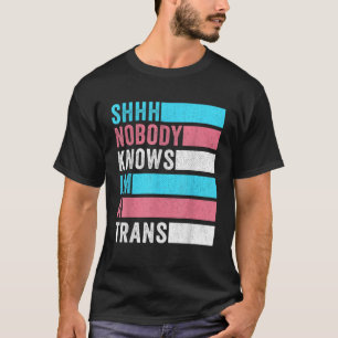 Camiseta Ninguém sabe que sou um transgénero de orgulho LGB