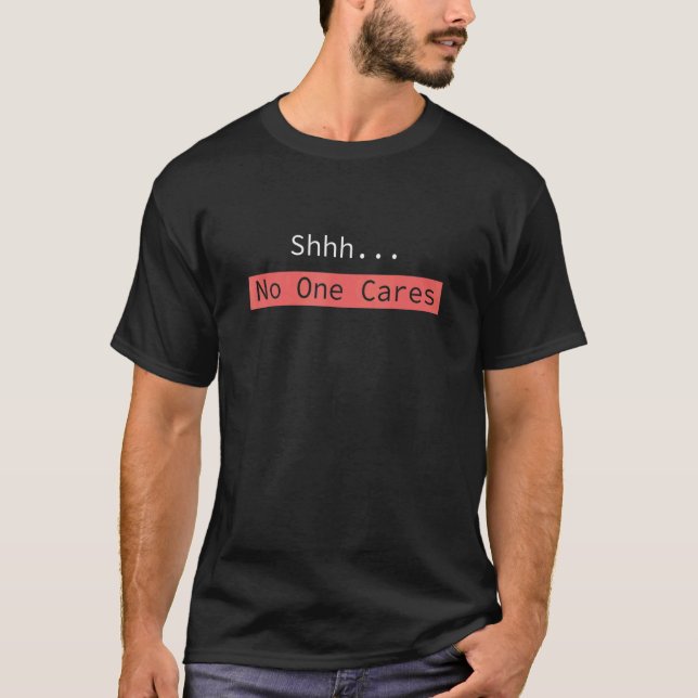 Camiseta Ninguém se importa (Frente)
