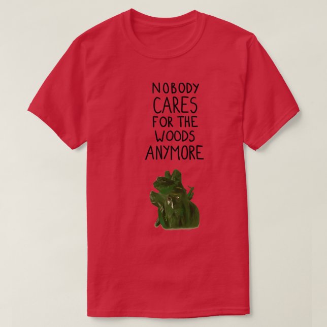 Camiseta Ninguém se importa mais com a floresta 2 (Frente do Design)