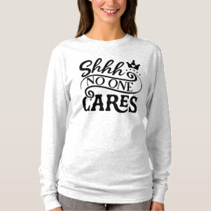 Camiseta Ninguém Se Preocupa Com A Tipografia, Citação Long