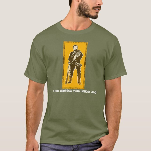 Camiseta Ninguém suja com Abe honesto (Frente)