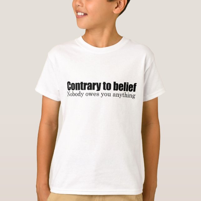 Camiseta Ninguém te deve nada (Frente)