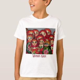 Camiseta Ninho das mulheres, bonecas do assentamento do
