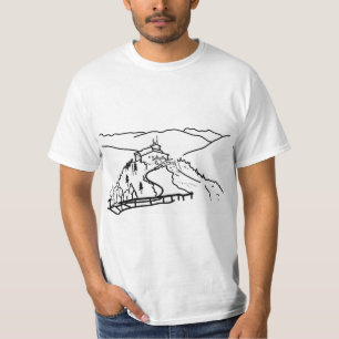 Camiseta "Ninho de Águia, Berchtesgaden"   Arte minimalista