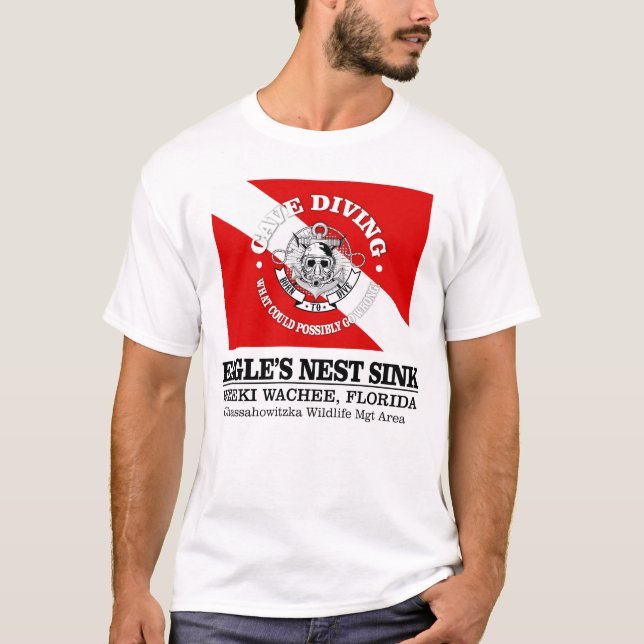 Camiseta Ninho de Águia (melhores cavernas) (Frente)
