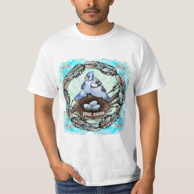 Camiseta Ninho de gralha-azul (Frente)