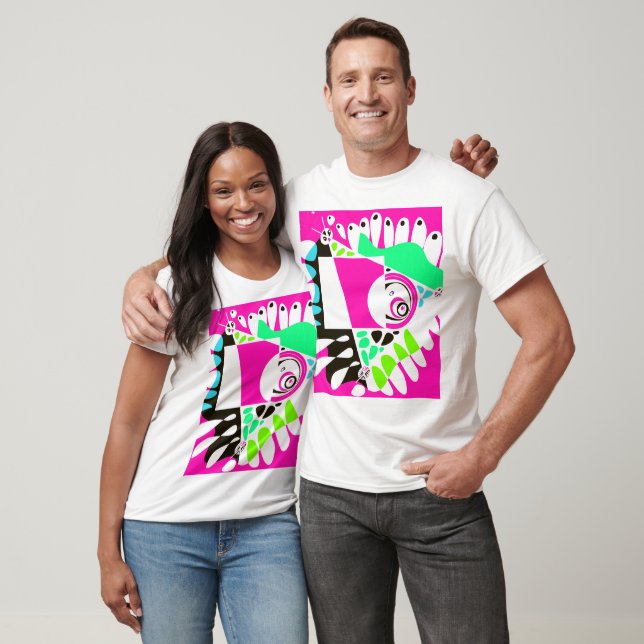 Camiseta Ninho de Pássaro - Branca de Fuchsia (Unissex)
