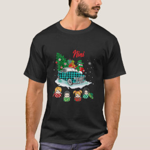 Camiseta Nini Natal Árvore Verde Caminhão Verde Gif