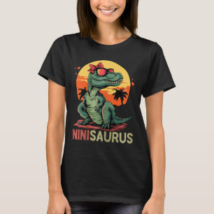 Camiseta Ninisaurus Dino Dinossauro Nini-saurus T-rex Mãe