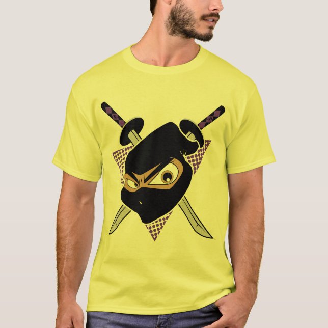Camiseta Ninja Amarelo Poderoso (Frente)