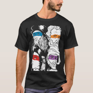 Camiseta Ninja Artista Renascentista Michelangelo Leonardo