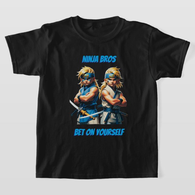Camiseta Ninja Bros Aposte em Si Mesmo Juventude (Postura )