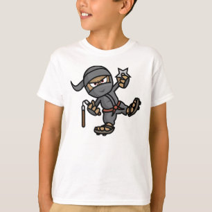 Camiseta Ninja caçoa o t-shirt americano do roupa