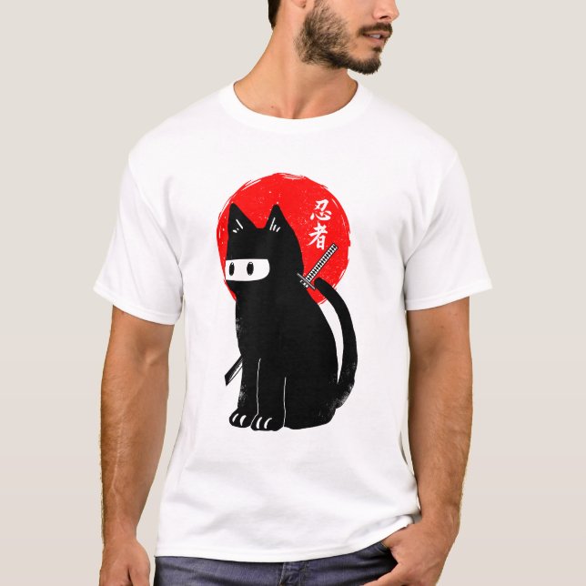 Camiseta Ninja cat (Frente)