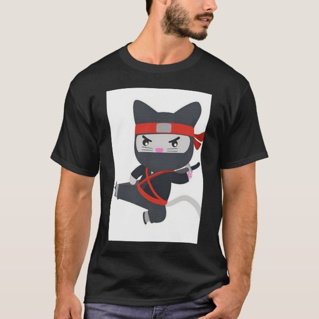 Camiseta Ninja Cat tão fofo2398png2398 (Frente)