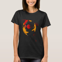 Ninja cyborg em roupa futurista ciberpunk