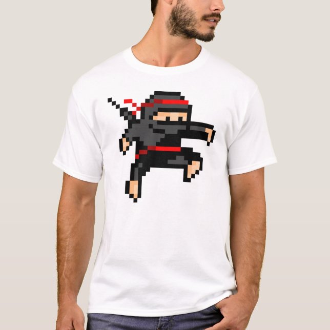 Camiseta Ninja de 8 bits (Frente)