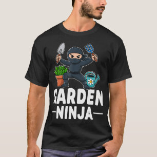 Camiseta Ninja de Jardim Amante de Plantas Engraçado Jardin