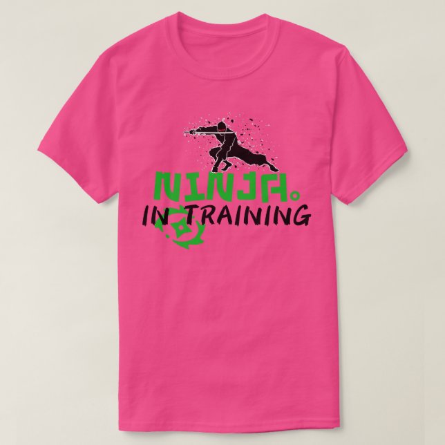 Camiseta Ninja Em Treinamento (Frente do Design)