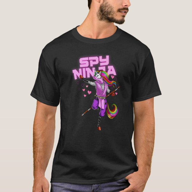 Camiseta Ninja Gamer Unicorn Ninja Ninja (Frente)