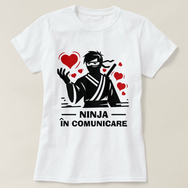 Camiseta Ninja în Communications are T-shirt (Frente do Design)