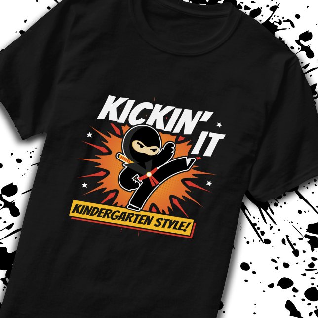 Camiseta Ninja Kindergartner - De Volta Ao Jardim De Infânc (Criador carregado)