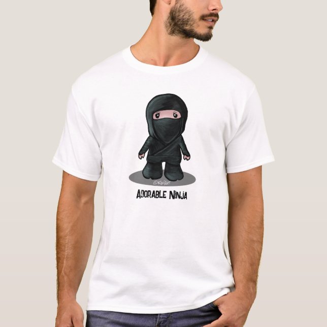Camiseta Ninja KiniArt Adorável (Frente)
