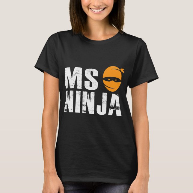 Camiseta Ninja - Luta de Sensibilização por Esclerose Múlti (Frente)