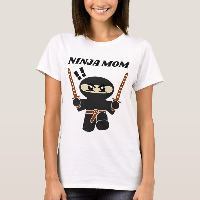Camiseta NINJA MOM-T-Shirts dia de as mães (Frente)
