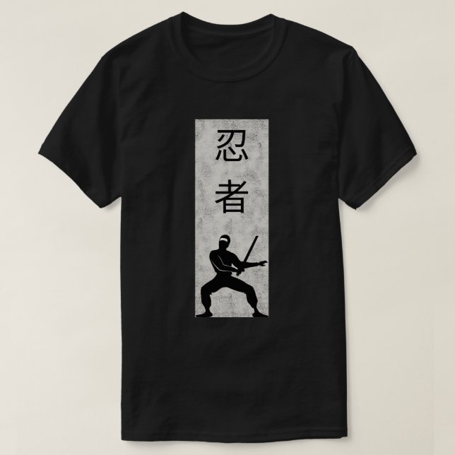 Camiseta Ninja Negra (Frente do Design)