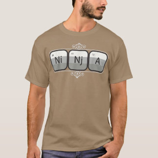 Camiseta Ninja Ni Nj A - Engraçada Mesa Gráfica Nerdy Perió