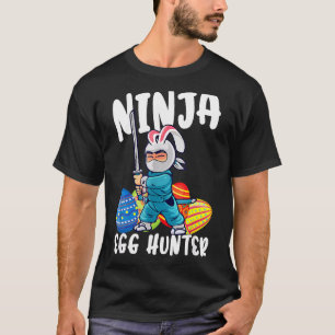 Camiseta Ninja Ninja Egg Hunter Garotos Meninas Feliz Ea