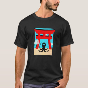 Camiseta Ninja Octopus Por Torii Japonês, Porta Ninja