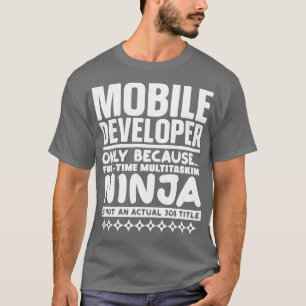 Camiseta Ninja para desenvolvedores móveis