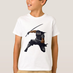 Camiseta Ninja para rapazes. Excelente aniversário