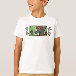 Camiseta Ninja personalizável e Design de estrelas de proje