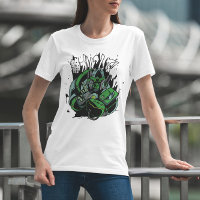 Ninja Robot Japonês Estilo T Shirt Desenhar