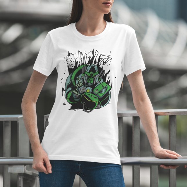 Camiseta Ninja Robot Japonês Estilo T Shirt Desenhar (Criador carregado)