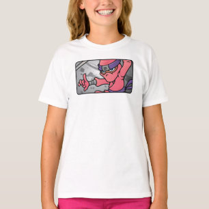 Camiseta Ninja Rosa Personalizável