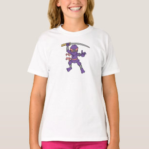Camiseta Ninja roxo customizável