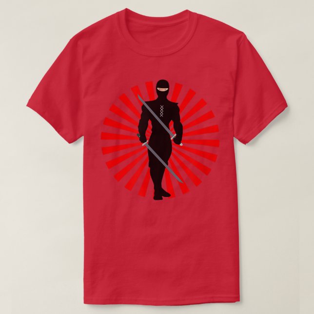 Camiseta Ninja Samurai Ascensão Sun Nippon (2) (Frente do Design)