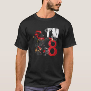 Camiseta Ninja Shadow Warrior Eu tenho 9 anos