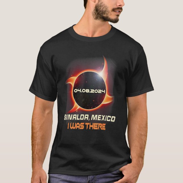 Camiseta Ninja Shuriken Total Eclipse Solar 2024 Sinaloa (Frente)