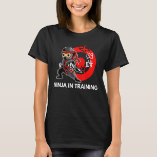 Camiseta Ninja Treinando Para Meninos Guerreiros Japoneses 